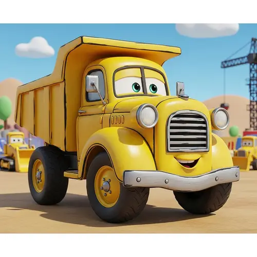 Classic Stylish Dump Truck | Animation Studio Design