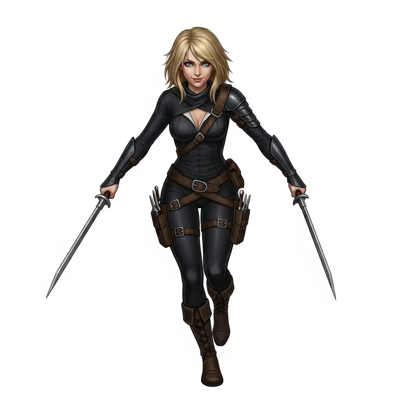 Captivating Blonde Hair Human Rogue | Mystery & Stealth