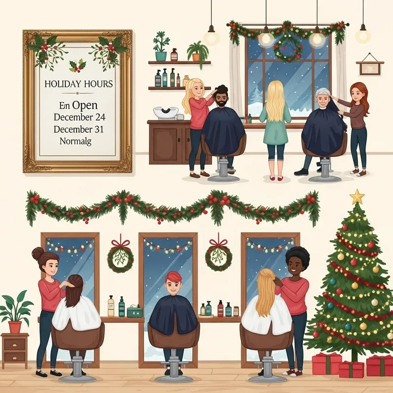 Holiday Hair Salon Open Dec 24 & 31 | Festive Styles Holiday Hair Salon Open Dec 24 & 31 | Festive Styles