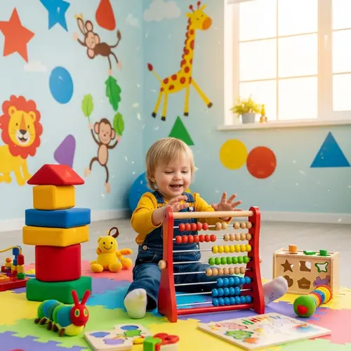 Cheerful Nursery Decor for Kids | Colorful Educational Toys