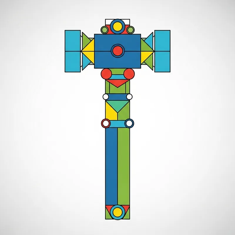 2D Geometric Shapes Hammer Design