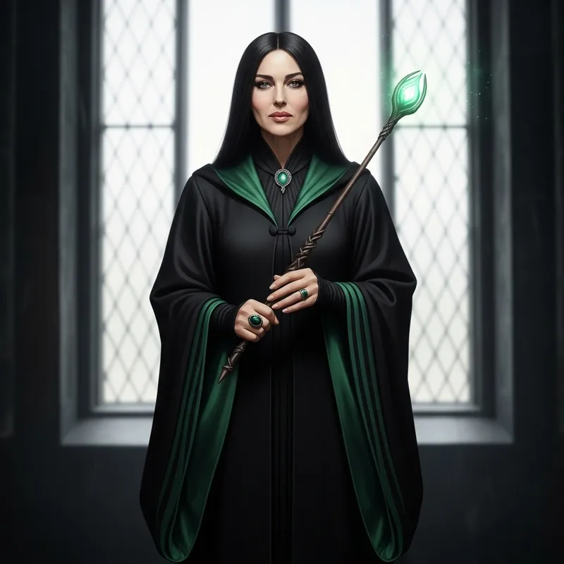Monica Bellucci as Minerva McGonagall: Magic & Elegance