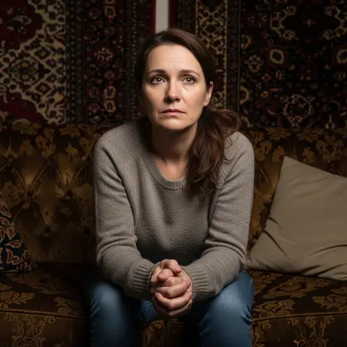 Lonely Woman Waiting: A Captivating Scene