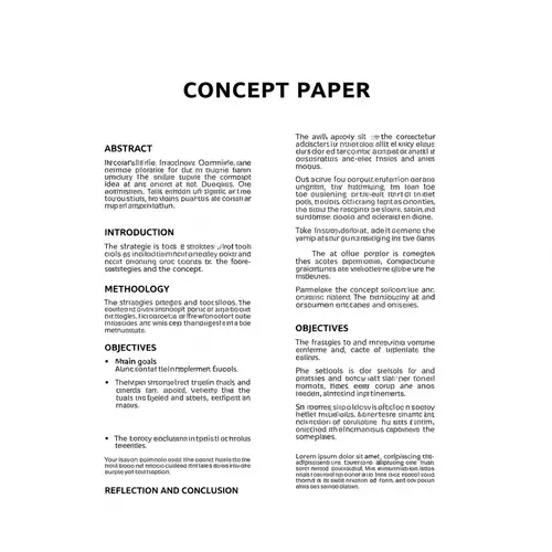 Concept Paper Layout Design: Abstract, Introduction, Methodology
