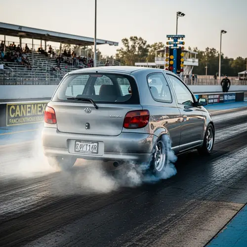 1999 Toyota Echo Australian Model Burnout Drag Strip