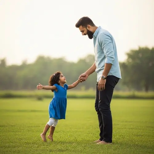 Loving Father Daughter Moment | Family Happiness