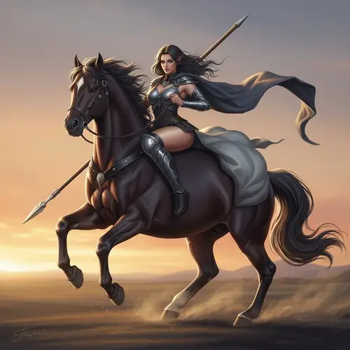 Mystical Centaur Woman with Powerful Horse Body