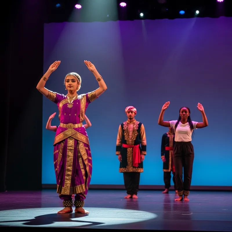 Captivating Teen South Asian Dancer Performance
