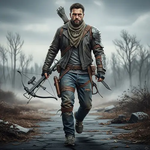 Survivalist in Post-Apocalyptic World: Endurance Personified