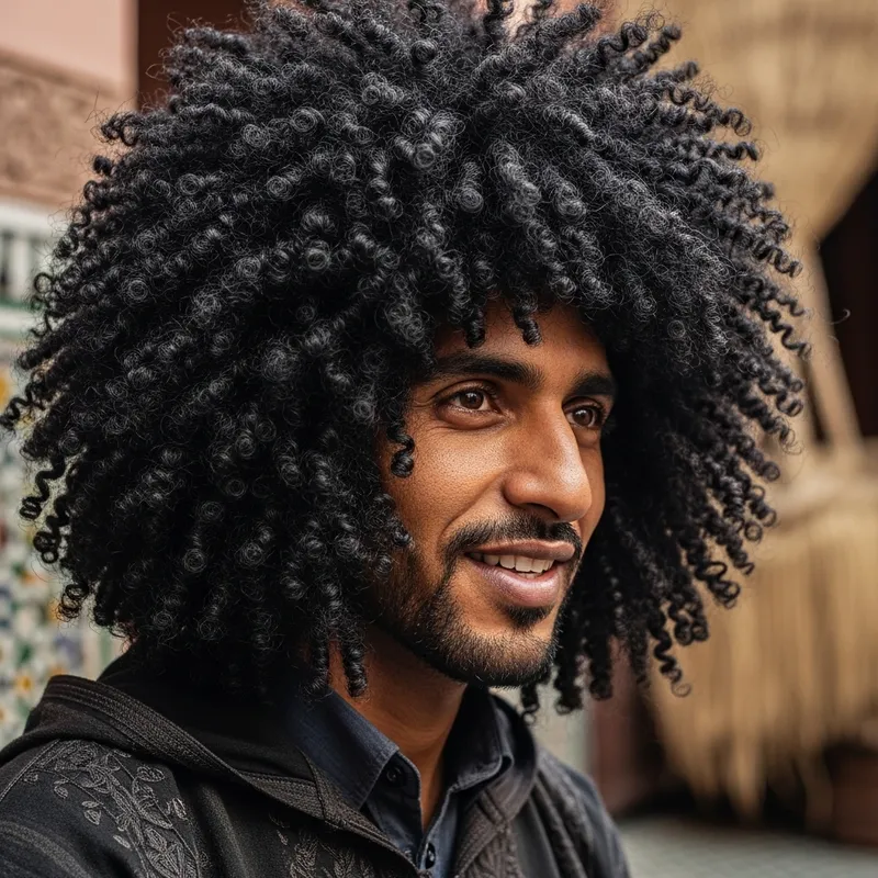Meet Akram: The Curly-Haired Moroccan Man