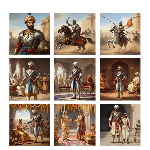 South Asian Rajput Warrior: Historical Images & Traditions