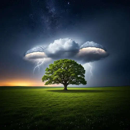 Resting in God's Comfort: Symbolic Serenity in Adversity