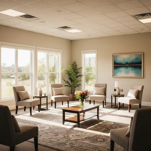 Tranquil Seeking Safety Group Session in Serene Setting