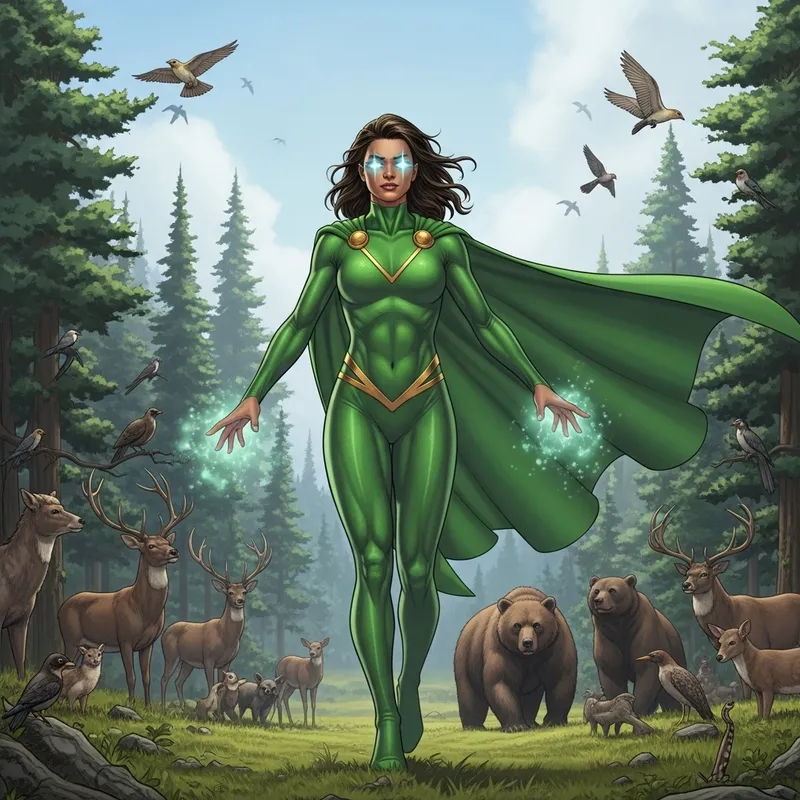 Female Nature Protector Superhero | Champion of the Earth