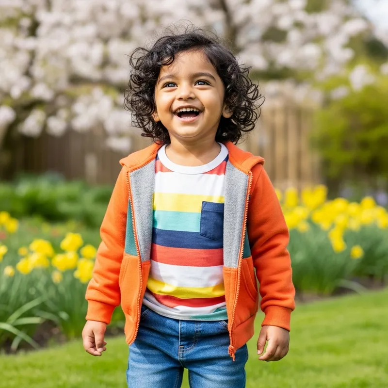 Happy Child Enjoying Nature | Cute Smiling Youngster Happy Child Enjoying Nature | Cute Smiling Youngster