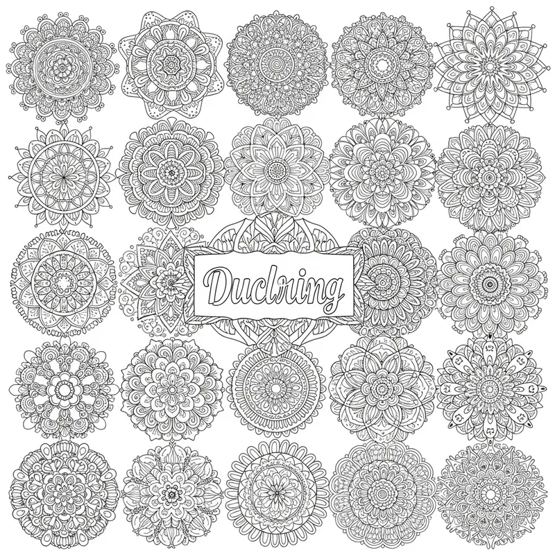 Creative Doodle Colouring Pages for Kids and Adults