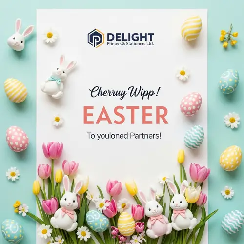 Bright Easter Poster - Delight Printers & Stationers Ltd