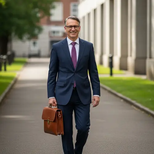 Stylish Caucasian Businessman | Professional Suit & Tie Look