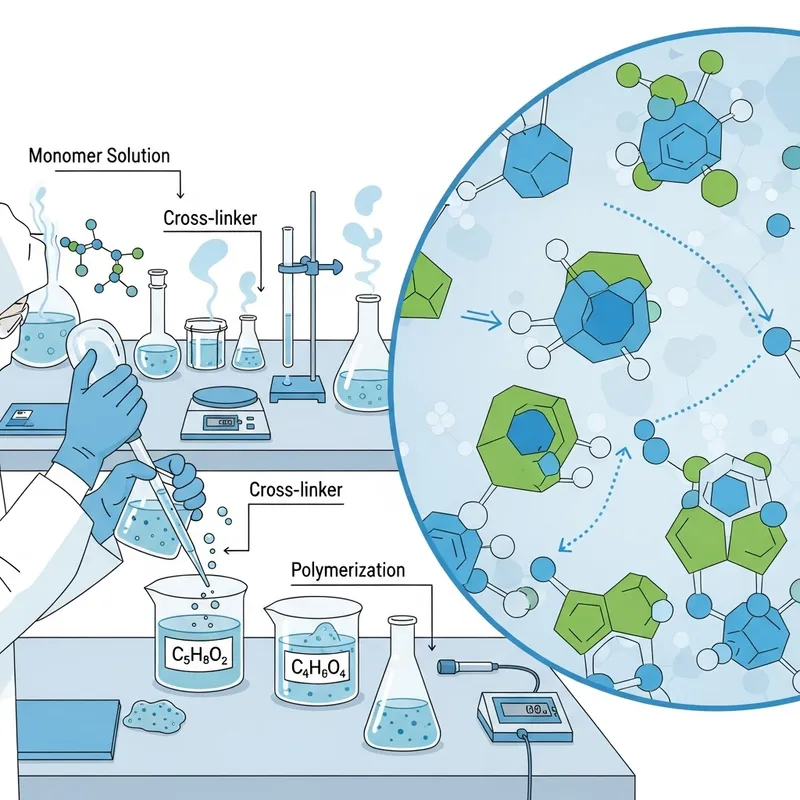 Hydrogel Preparation: Clean Lab Environment Visualization