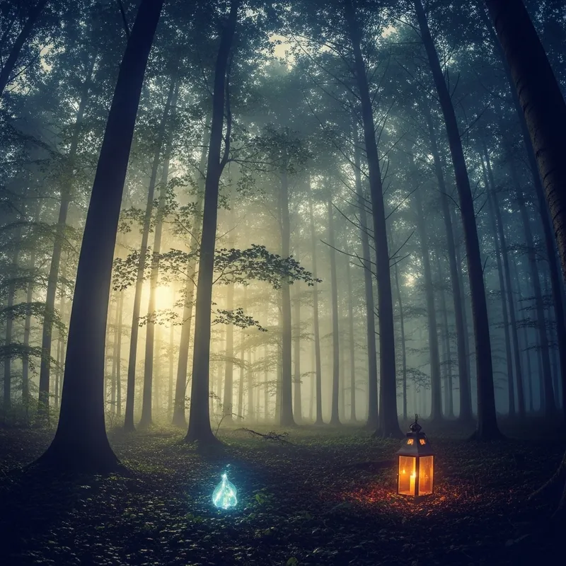 Moonlit Mystical Forest | Enchanted Moonlight Scene