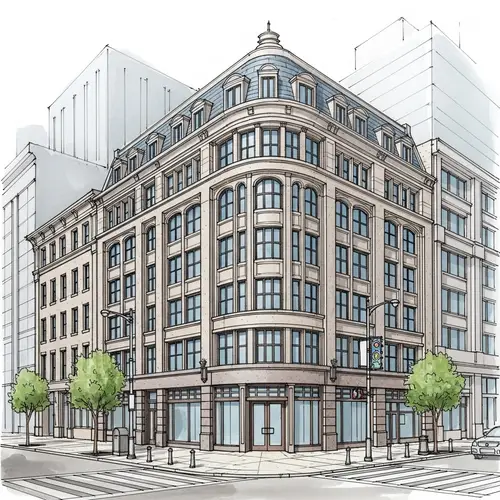 Urban Building Drawing in Irkutsk City - Architectural Design