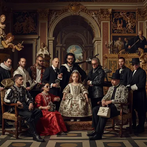 Baroque-Influenced Interpretation of 'Las Meninas'