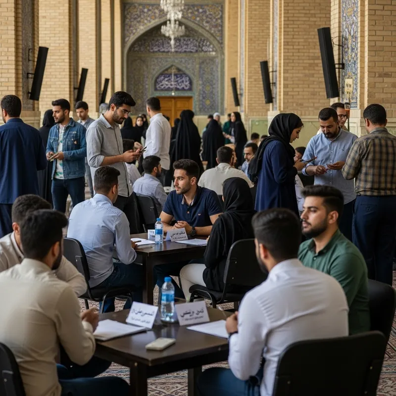 Vibrant Matchmaking Event at Nasir al-Mulk Mosque in Shiraz