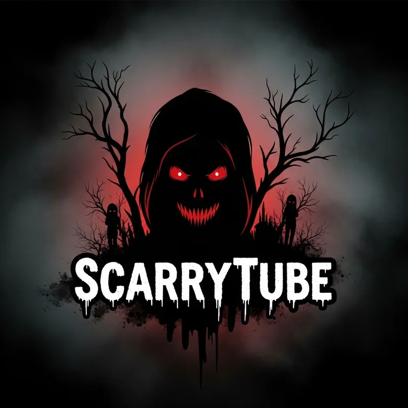 Spooky Logo Design for ScarryTube YouTube Channel