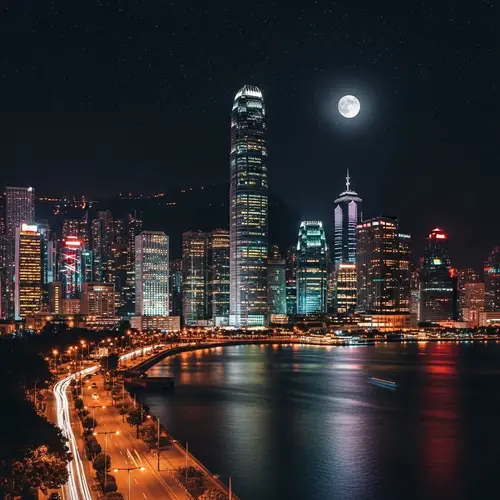 Stunning Night Skyline AI Images for Your Collection