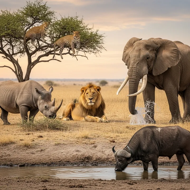 Experience the Big Five in the African Savannah