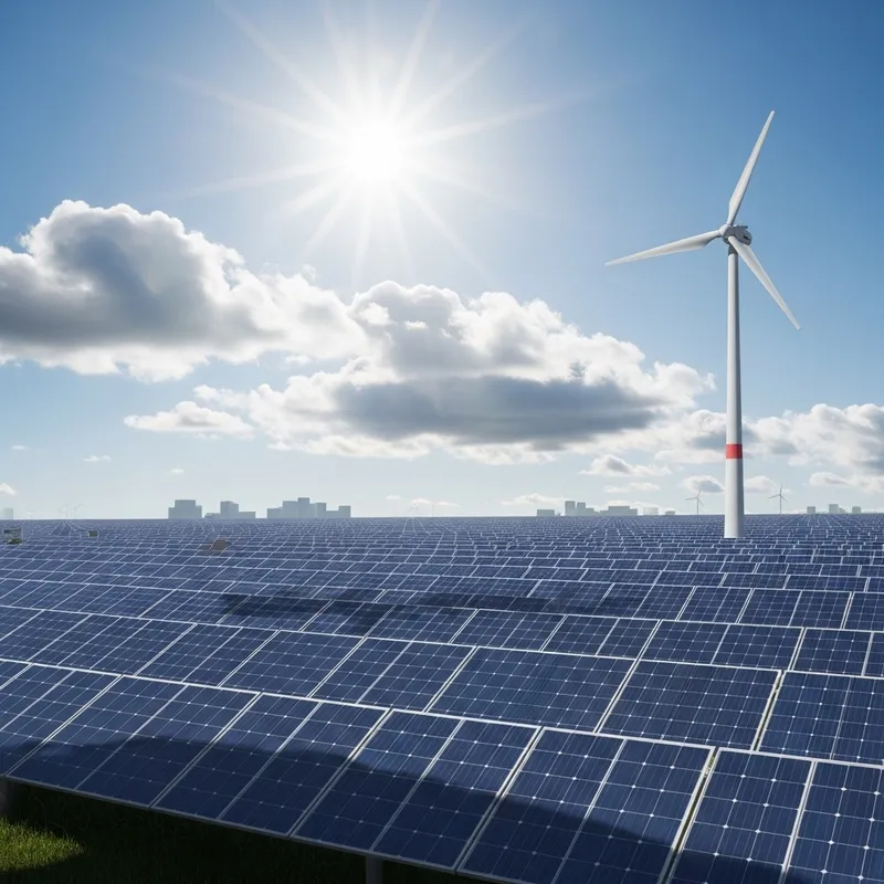 Serene Solar Landscape | Renewable Energy Solutions