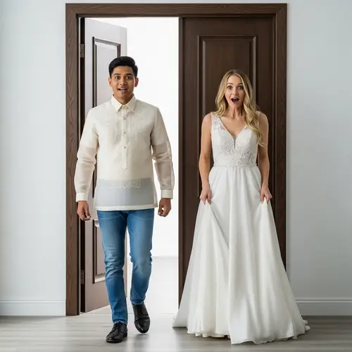 Magical Transformation: Barong Tagalog & Wedding Gown Surprise