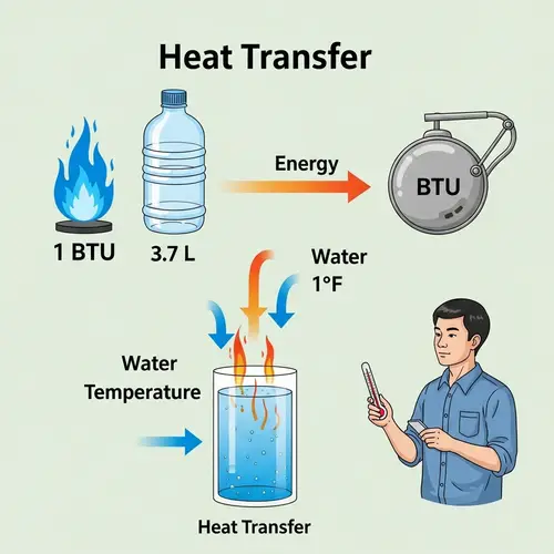 Heat Transfer Concept: Exploring BTU with Illustrated Example