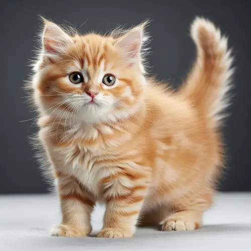 Fluffy & Cute Kitten Image | Soft & Inviting Fur