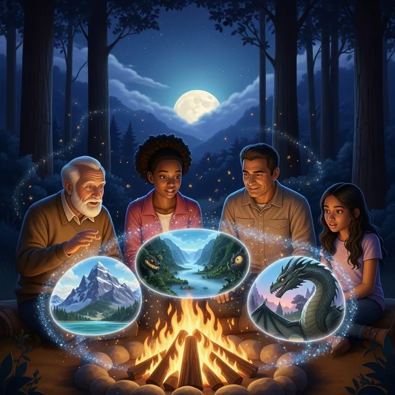 Captivating Storytelling at Twilight | Magical Tales Around Fire Captivating Storytelling at Twilight | Magical Tales Around Fire