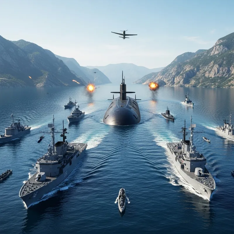 Epic Naval Battle: Marines, Submarines & Air Support Clash