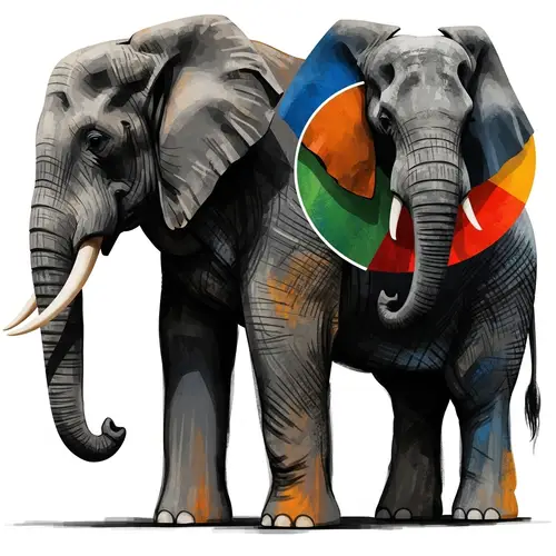 Abstract Elephant Art: A Creative Interpretation