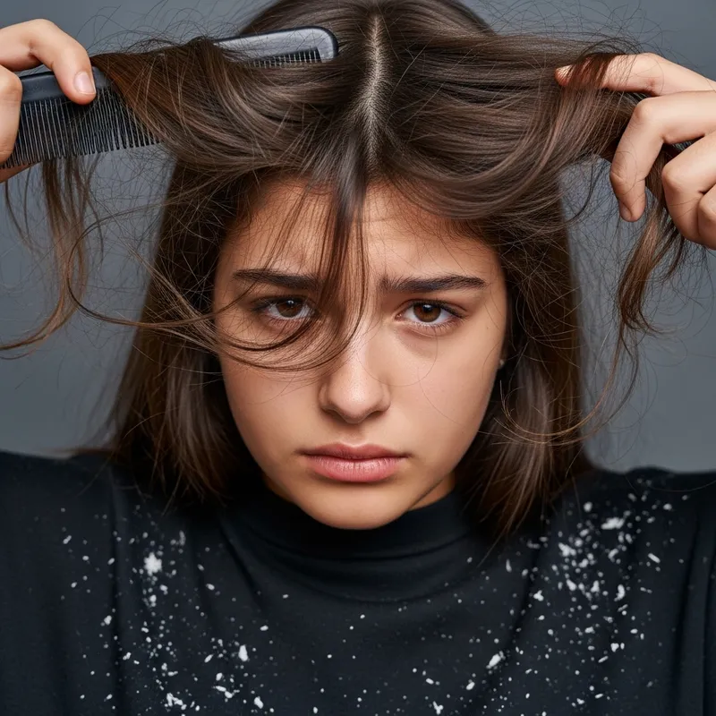 Teen Girl's Struggle with Hair Fall & Dandruff