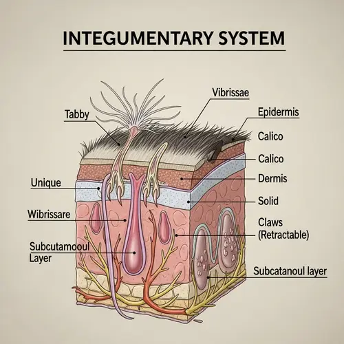 Integumentary System of Felines: Layers and Key Features