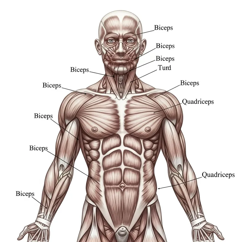 Detailed Male Anatomical Figure Illustration