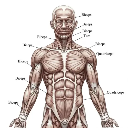 Detailed Male Anatomical Figure Illustration