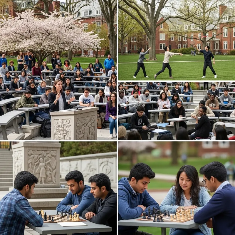 Diverse University Scene: A Hub of Academic Life Diverse University Scene: A Hub of Academic Life