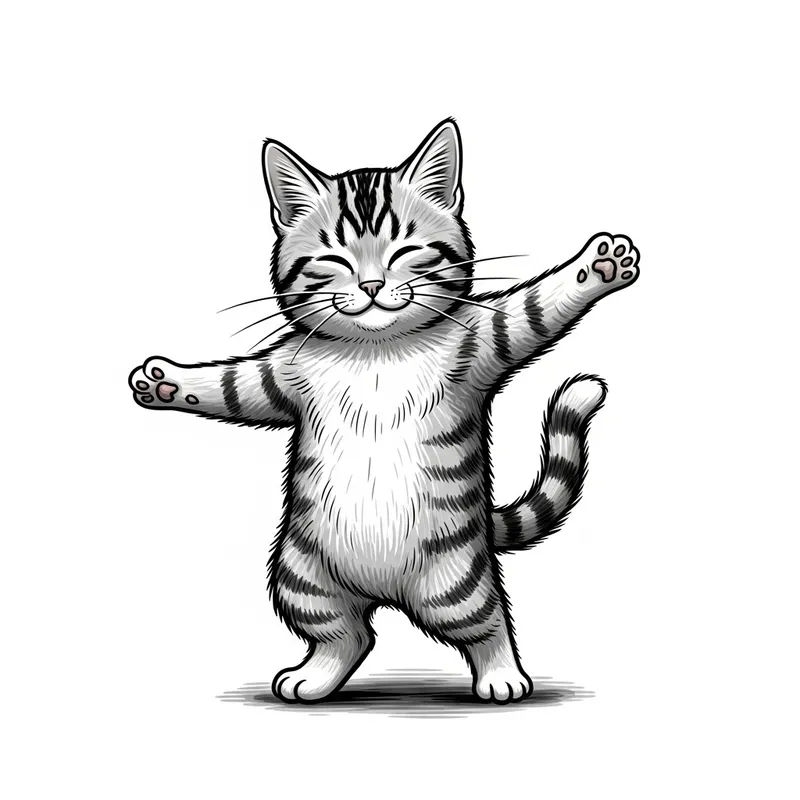 Dancing Cat: Captivating Moves Dancing Cat: Captivating Moves