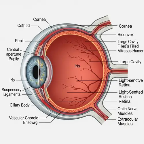 Human Eye Anatomy Diagram: Detailed Layers and Labels