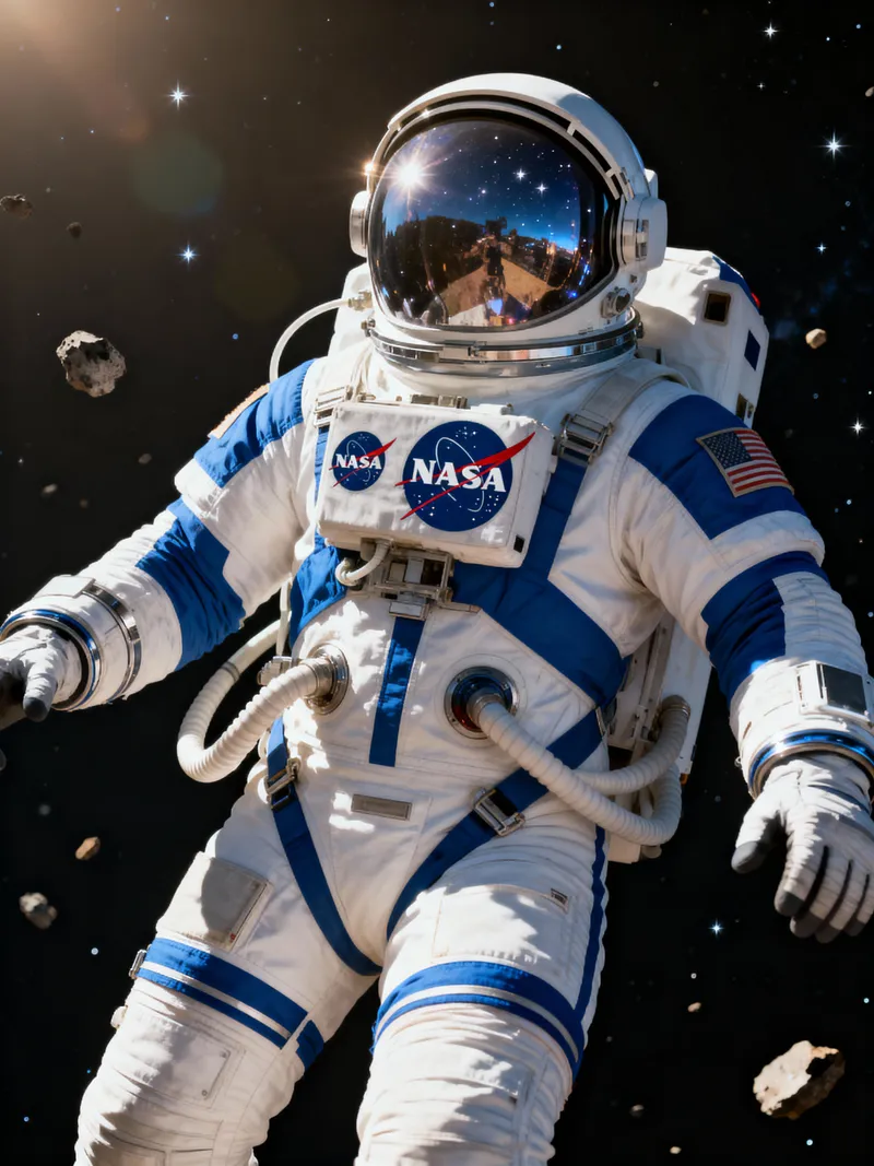 NASA Astronaut Model in Space Suit