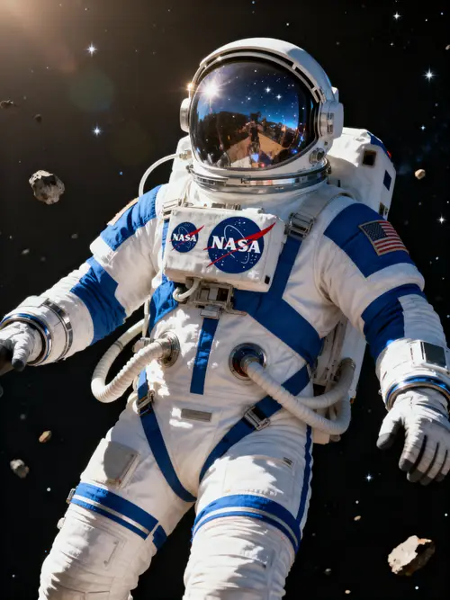 NASA Astronaut Model in Space Suit