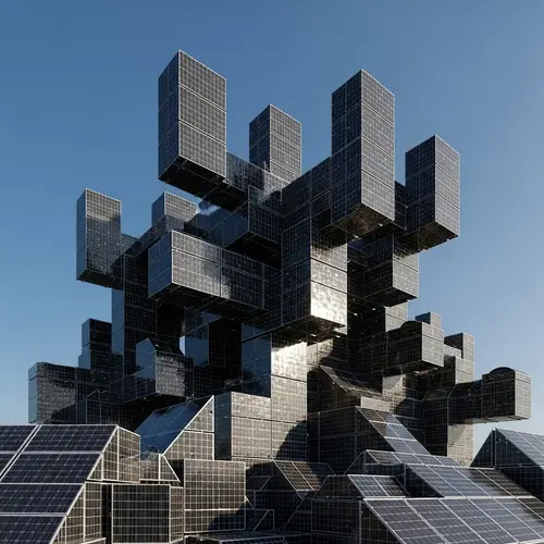 Abstract Solar Panel Design | Artistic Solar Installation