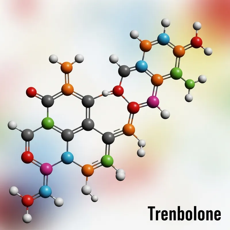 Trenbolone Molecular Structure - Abstract Representation