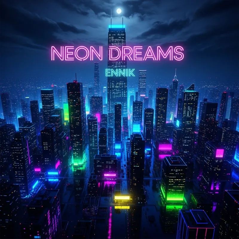 Neon Dreams Album Cover by Ennik Neon Dreams Album Cover by Ennik