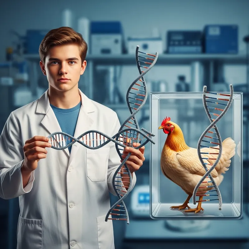 Human Teenager's DNA Fusion with Chicken: A Unique Blend